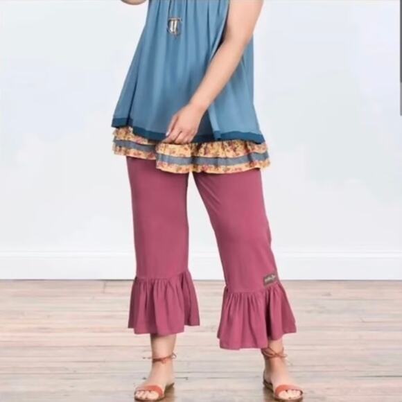 Matilda Jane Pants - Matilda Jane Purple Big Ruffle Pants Sz.S